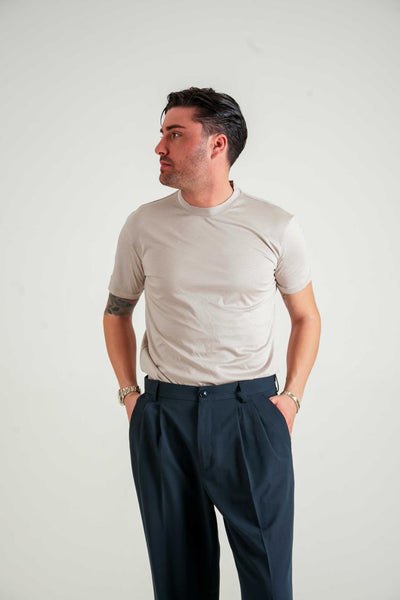 T-shirt in filo di Scozia