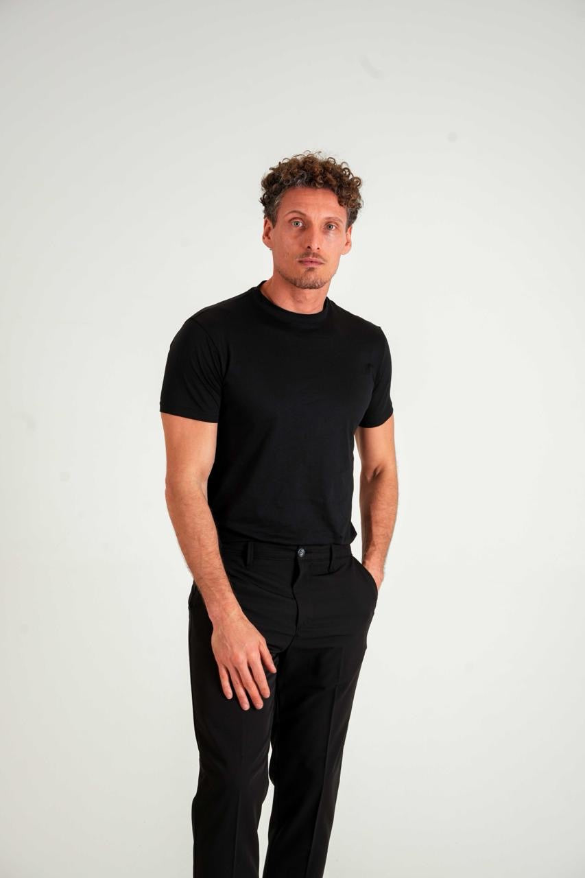T-shirt in filo di Scozia