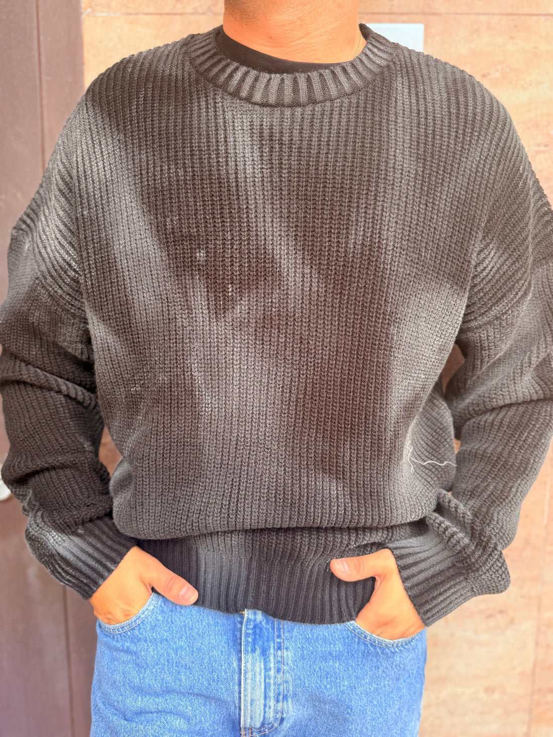Maglione spallina bassa